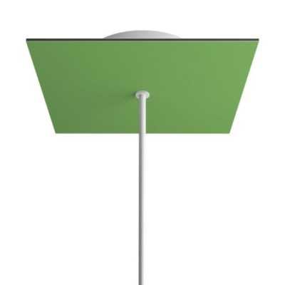 Suporte metálico de cor verde de 200mm com 1 furo.