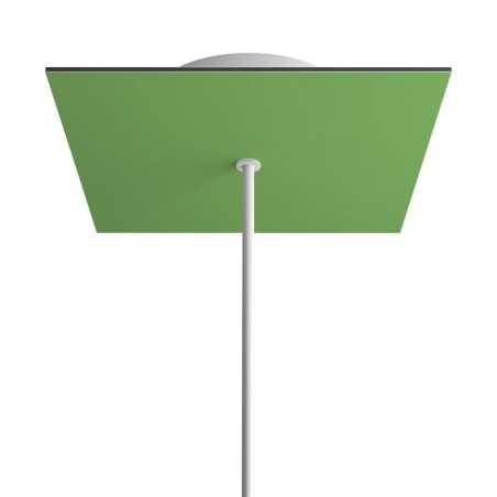 Suporte metálico de cor verde de 200mm com 1 furo.