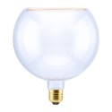 Lâmpada LED 6W regulável, efeito de globo de cristal, luz quente.