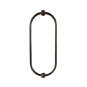 Estrutura em forma oval 360mm de altura x 150mm de largura.