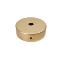 Suporte de latão com 65mm x 20mm de diâmetro e uma saída.