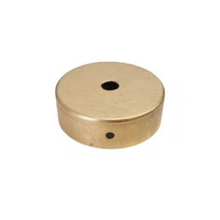 Suporte de latão com 65mm x 20mm de diâmetro e uma saída.