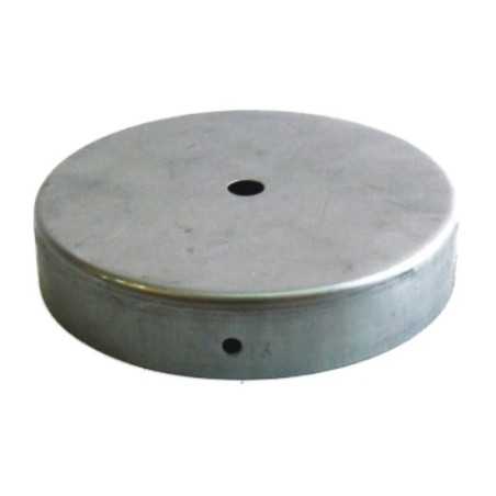 Suporte de ferro com 120mm de diâmetro x 15mm e uma saída.