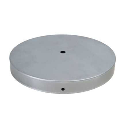 Suporte de metal em ferro bruto redondo com 200mm de diâmetro.