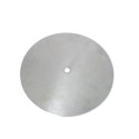 Discos de ferro bruto com 1mm de espessura e furo de 10mm.