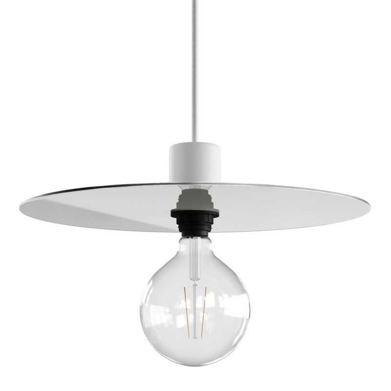 Ecrã de estilo industrial, prato branco 200mm x 40mm