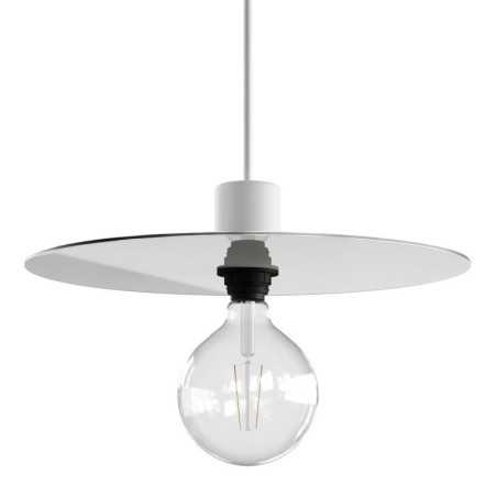 Ecrã de estilo industrial, prato branco 200mm x 40mm