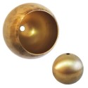 Esfera de foco de latão com 78mm de diâmetro e boca de 63mm.