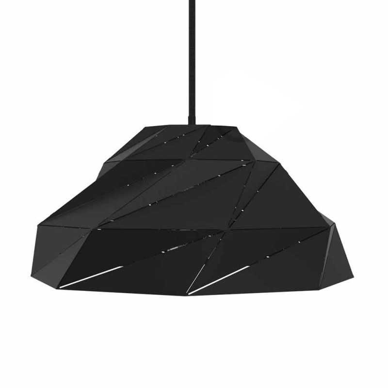Ecrã de design minimalista em preto metálico 380mm x 180mm.