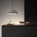 Ecrã de design minimalista em preto metálico 380mm x 180mm.