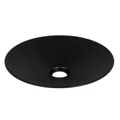 Ecrã de estilo industrial cónico preto 300mm x 60mm