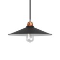 Ecrã de estilo industrial cónico preto e branco 300mm