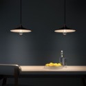 Ecrã de estilo industrial cónico preto e branco 300mm