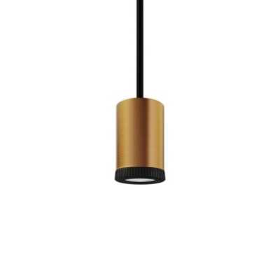 Foco de luz em cobre acetinado com mini lâmpada GU10 para criar luminárias.