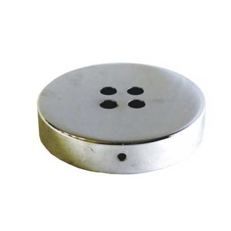 Suporte cromado brilhante com 100mm de diâmetro e 4 saídas.