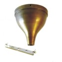 Suporte de teto em forma de pera Ø120X125.35H Latão
