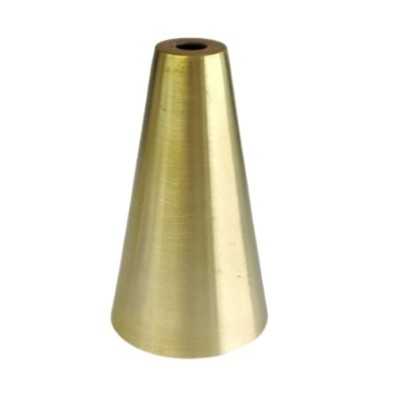 Foco Cónico Ø60X105H Latão Acetinado