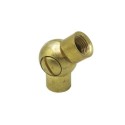 Rótula de latão com parafuso para lâmpadas, 32mm de altura.