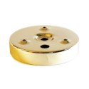 Suporte dourado ø100x22.50h para parede ou teto.