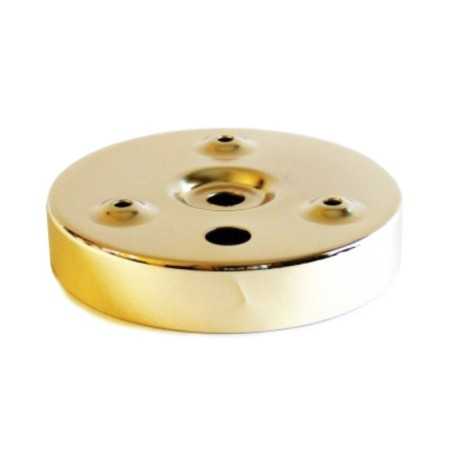 Suporte dourado ø100x22.50h para parede ou teto.