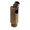 Rótula articulada em ouro velho de 50mm de altura para lâmpadas.