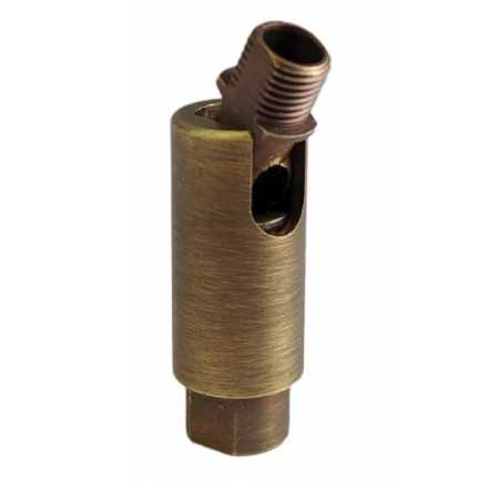 Rótula articulada em ouro velho de 50mm de altura para lâmpadas.