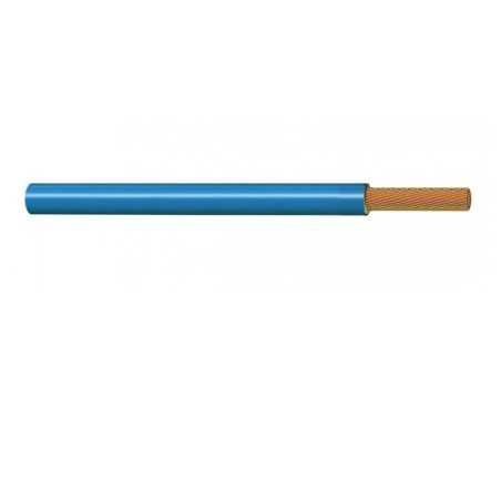 Cabo unipolar flexível de cor azul seção 1 x 0,75 mm2.