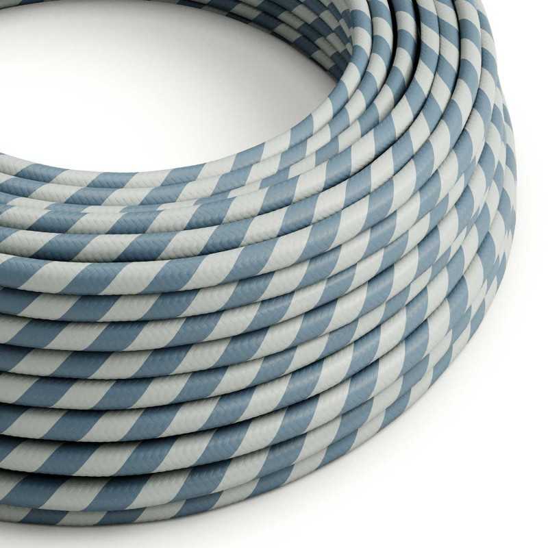 Cabo decorativo têxtil homologado em metros azul calmo