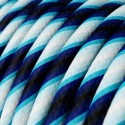 Cabo decorativo têxtil por metros homologado azul pântano