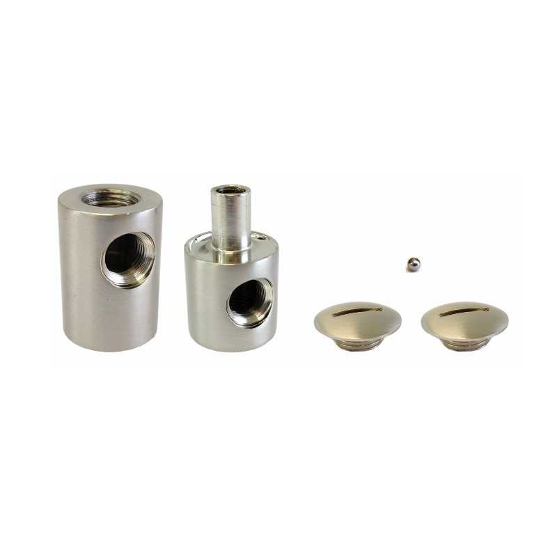 Conjunto de suporte de aço para fazer apliques de parede.