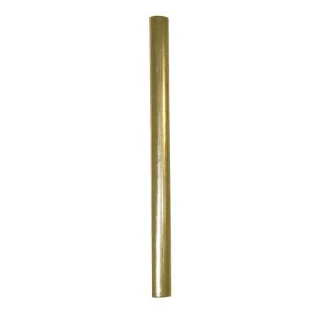 Tubo de latão liso sem rosca com diâmetro de 12mm.