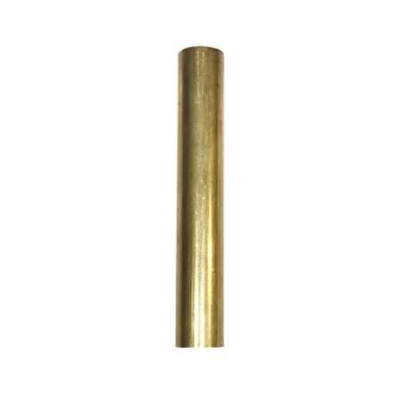 Tubo de latão liso com 16mm de diâmetro.