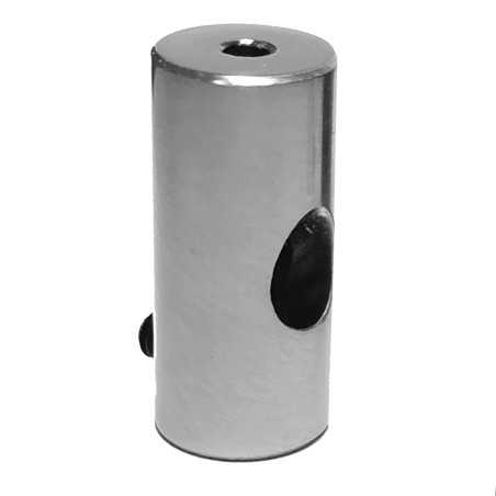 Suportes metálicos para mover lâmpadas.
