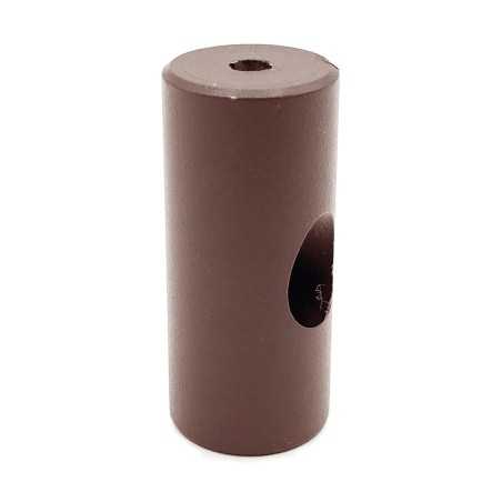 Suportes metálicos para mover lâmpadas.