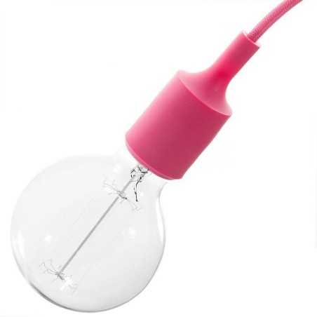 Casquilho E27 em silicone de corpo liso