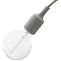 Casquilho E27 em silicone de corpo liso