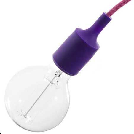 Casquilho E27 em silicone de corpo liso