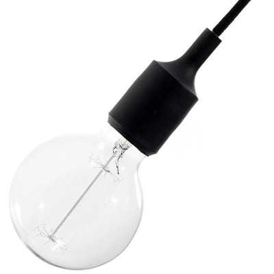 Casquilho E27 em silicone de corpo liso