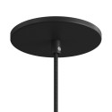 Suporte metálico branco com 126mm de diâmetro nivelado.
