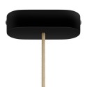 Suporte de madeira em forma oval de 120mm para lâmpadas.