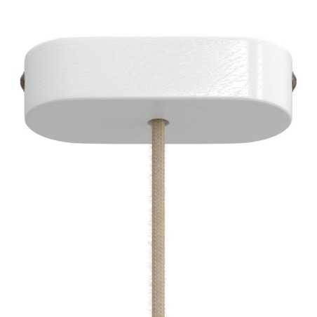 Suporte de madeira em forma oval de 120mm para lâmpadas.