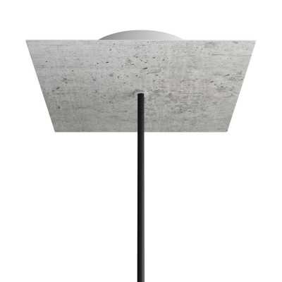 Suporte metálico de cor verde de 200mm com 1 furo.