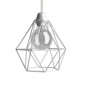 Abajur jaula diamond metálica E27 | ACESSORIOSCANDEEIROSPT