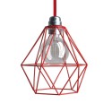 Abajur jaula diamond metálica E27 | ACESSORIOSCANDEEIROSPT