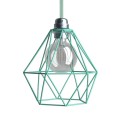 Abajur jaula diamond metálica E27 | ACESSORIOSCANDEEIROSPT