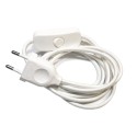 Kit de conexão têxtil com interruptor e ficha 2 m | AcessoriosCandeeiros.pt