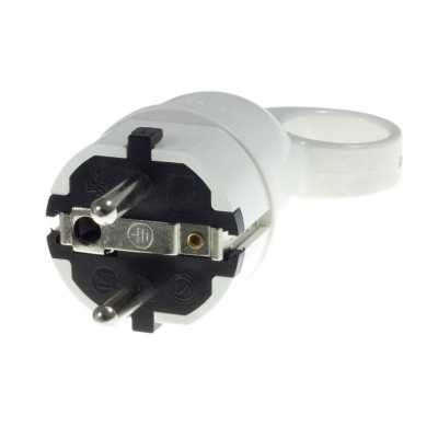 Ficha de borracha tipo schuko 10/16A cor