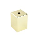 Cúpula decorativa metálica quadrada E27 cor cobre
