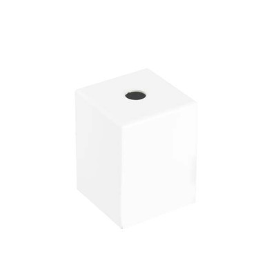 Cúpula decorativa metálica quadrada E27 cor cobre