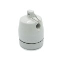 Suportes de lâmpada de porcelana maciça em branco sujo, interligáveis.